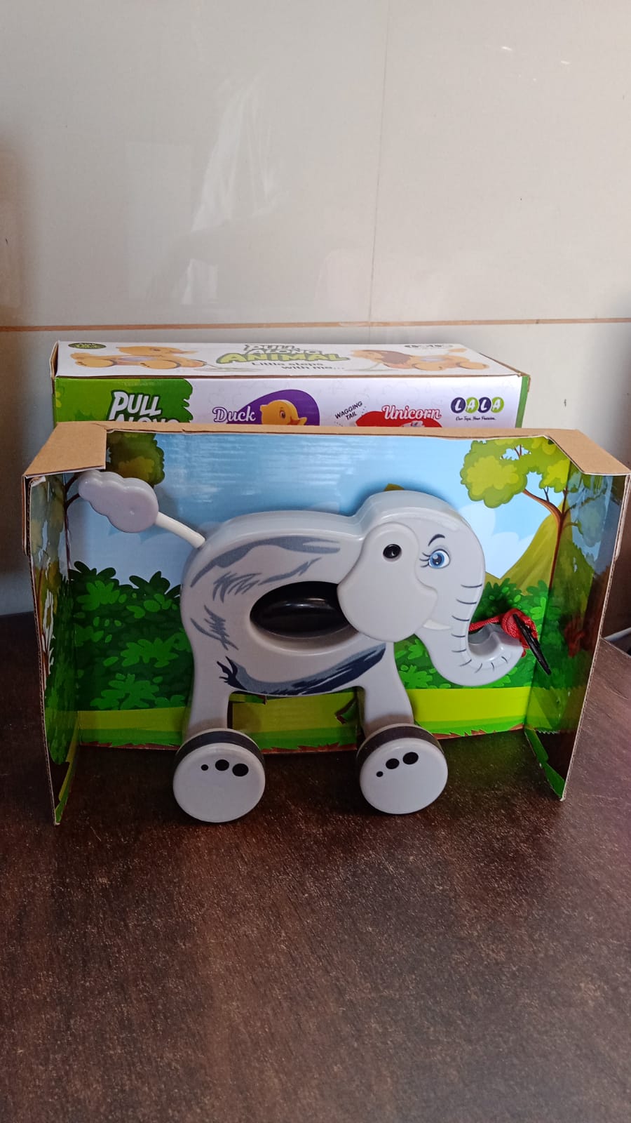 Pull Along Toddler Toy, Pull Along Toy with Attractive Design (Elephant) Pull Along Toddler Toy, Pull Along Toy with Attractive Design (Elephant)